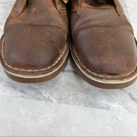 Clarks Bushacre 3 Chukka Boot Size 10.5 15522 Brown Leather Shoes - Picture 7 of 8